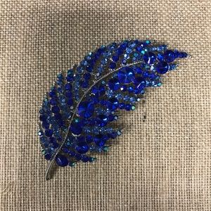 Blue Brooch Pin
